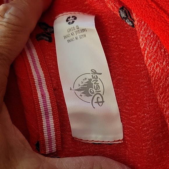 Disney Minnie Mouse Shift Dress with Pockets Red with Blackbows, Size:  XS/M - Picture 9 of 11